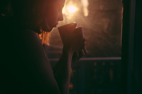 A calm cup of decaf coffee, chemical-free Swiss Water processed