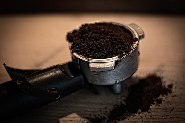 Pulling an espresso shot on a home espresso machine