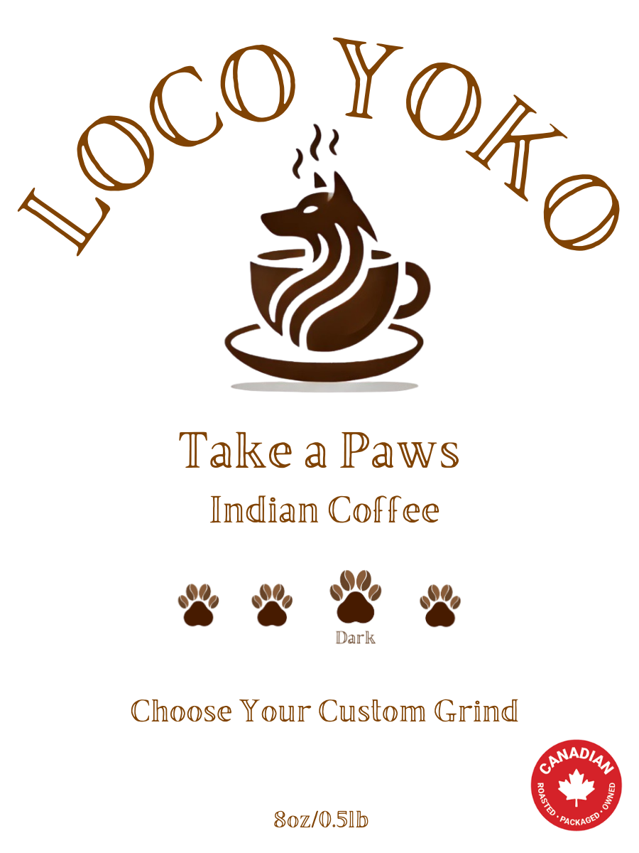 Take a Paws - Indian Coffee - 8oz/0.5lb