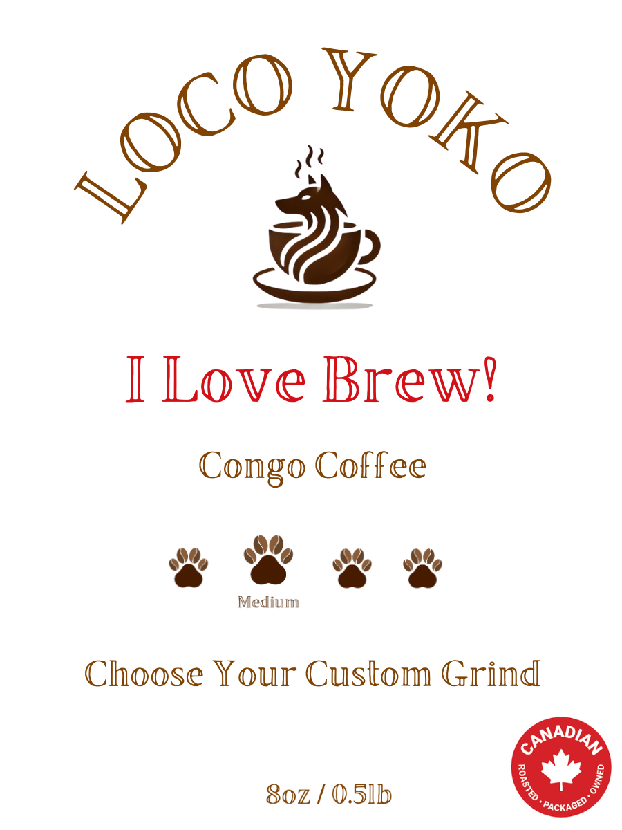 I Love Brew! - Congo Coffee - 8oz/0.5lb