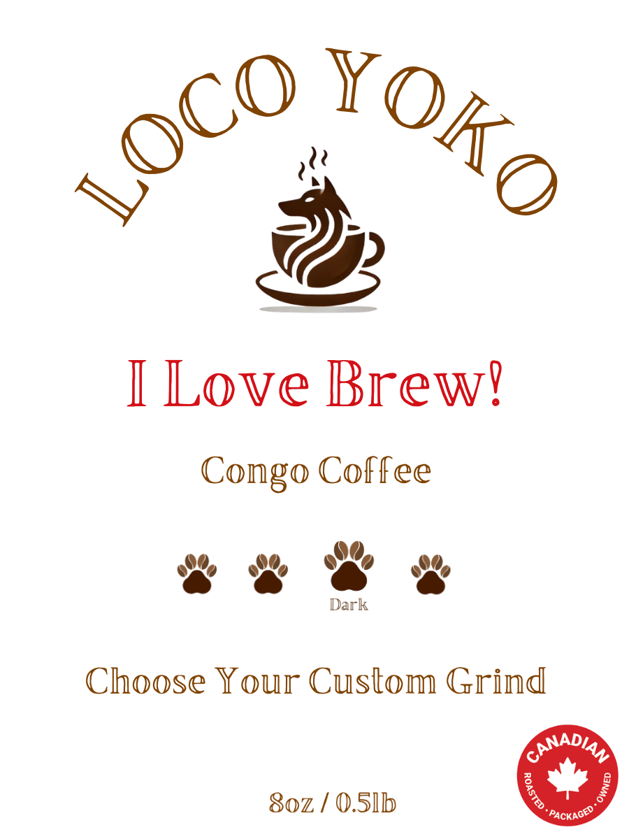 I Love Brew! - Congo Coffee - 8oz/0.5lb