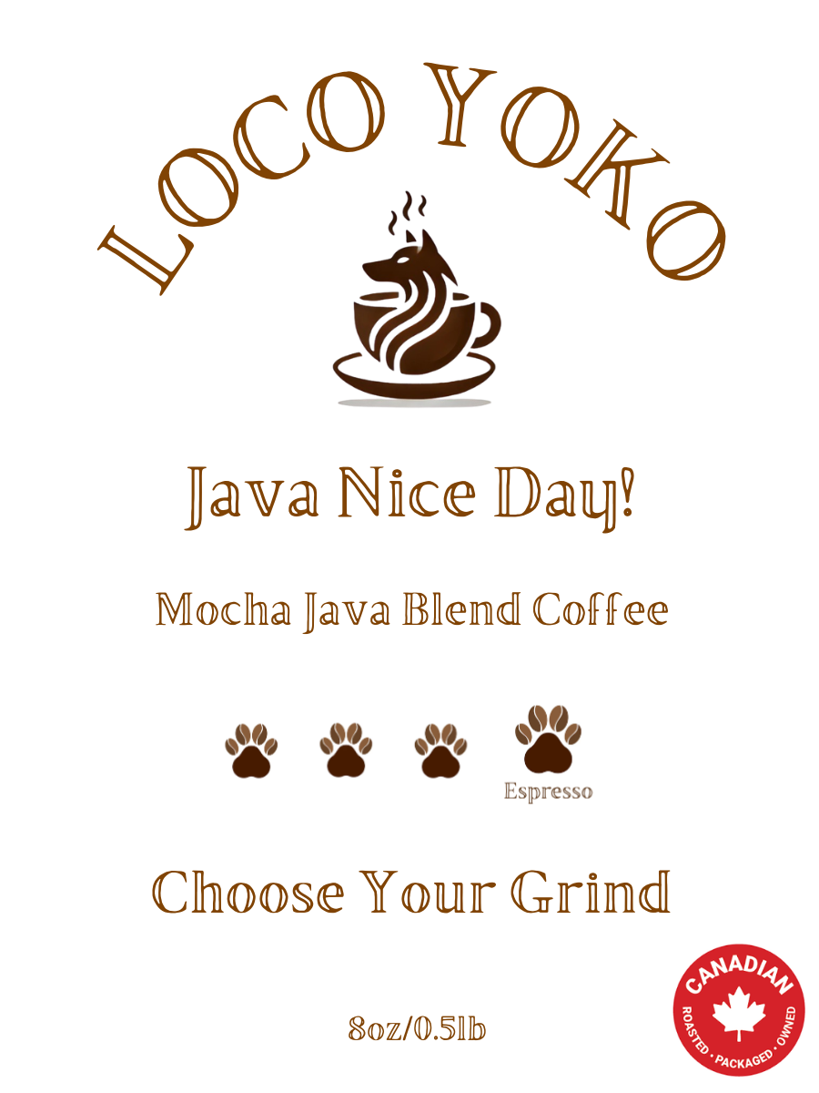 Java Nice Day! - Mocha Java Blend Coffee - 8oz/0.5lb