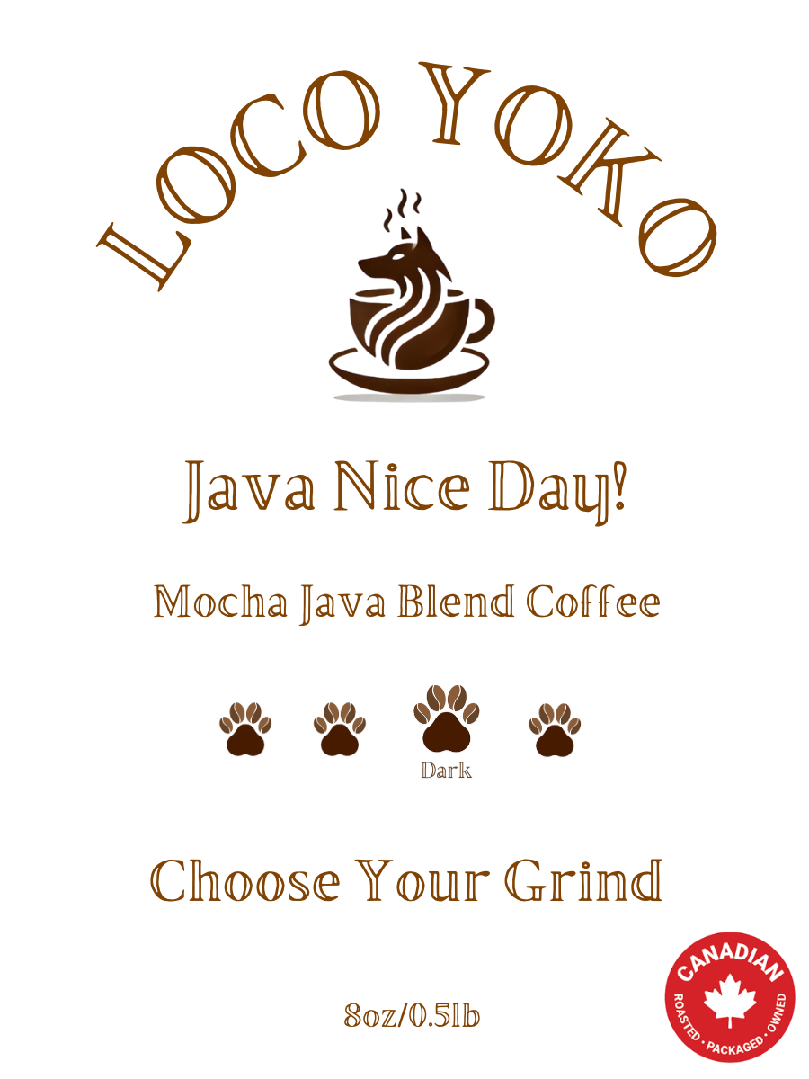 Java Nice Day! - Mocha Java Blend Coffee - 8oz/0.5lb