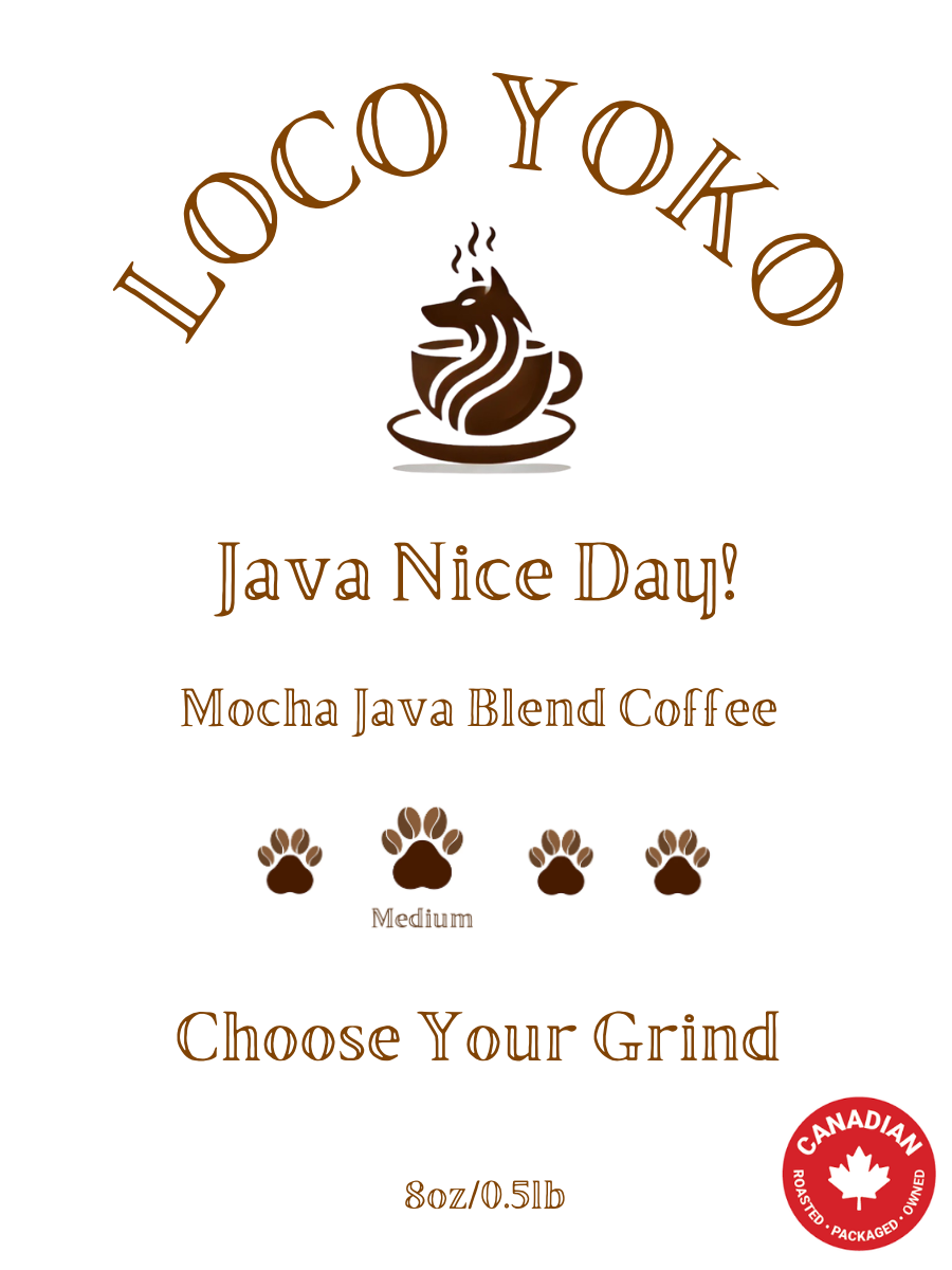 Java Nice Day! - Mocha Java Blend Coffee - 8oz/0.5lb