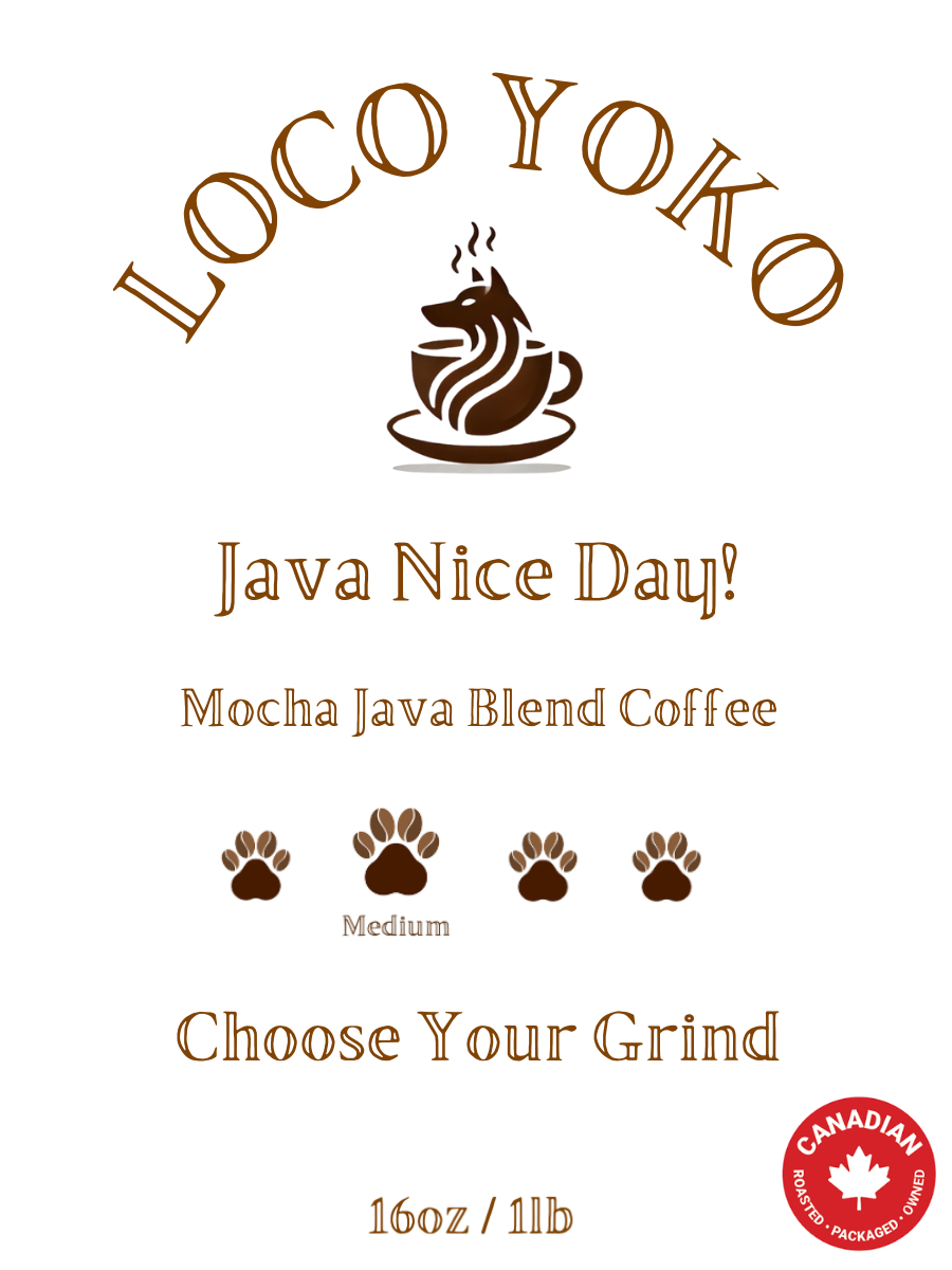 Java Nice Day! - Mocha Java Blend Coffee - 16oz/1lb