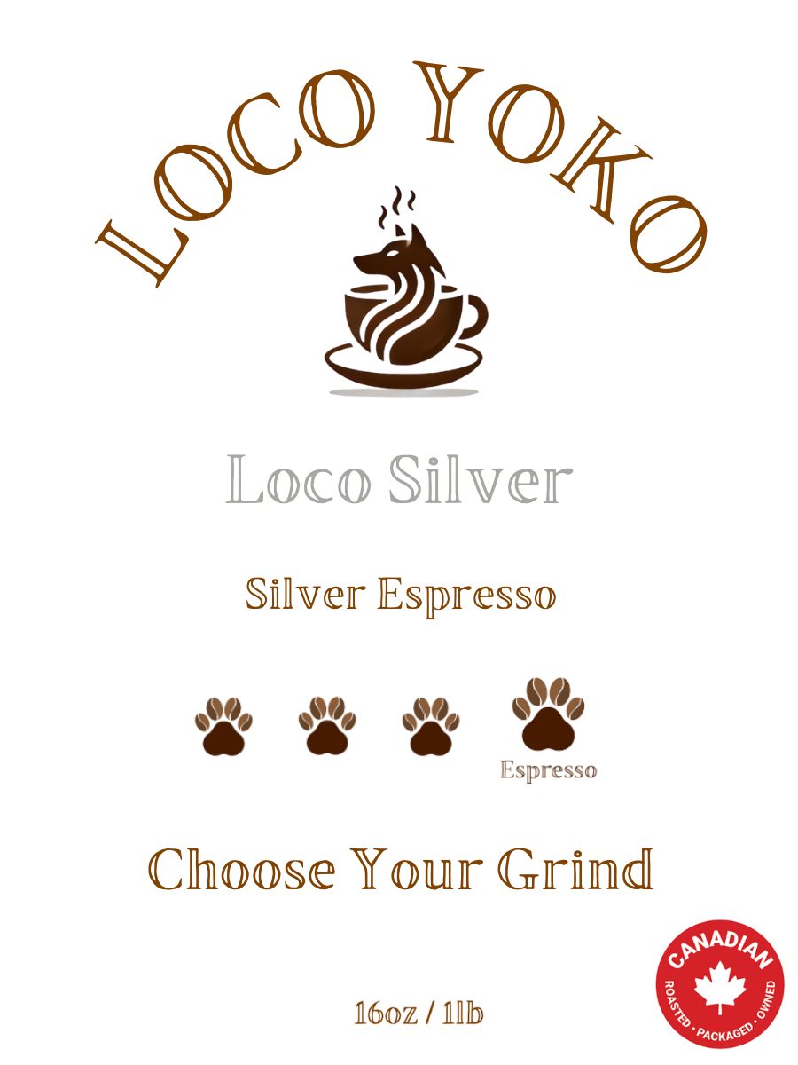 Loco Silver - Espresso argenté - 113 g/Pack à essayer ! * 225 g/0,225 kg * 453 g/1 lb * 223 g/5 lb
