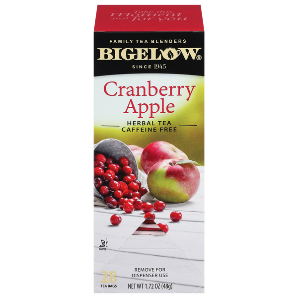 Bigelow Cranberry Apple herbal tea box