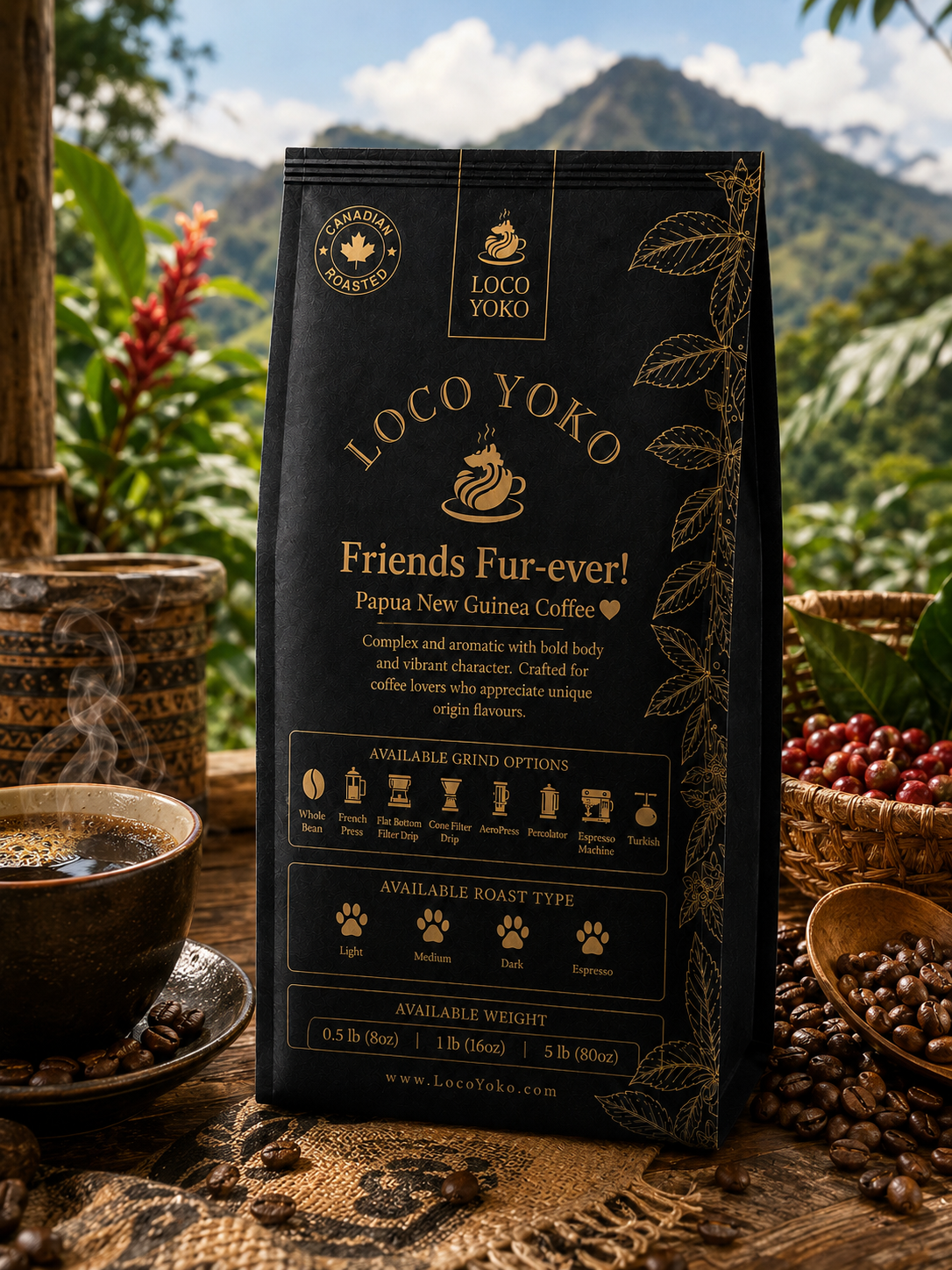 Friends Fur-ever! - Papua New Guinea Coffee - LocoYoko Coffee