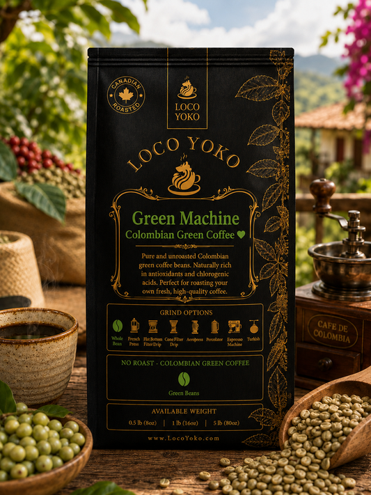Green Machine - Colombian Green Coffee - LocoYoko Coffee