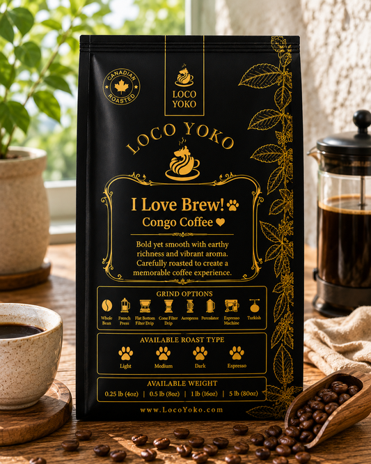 I Love Brew! - Congo Coffee - LocoYoko Coffee