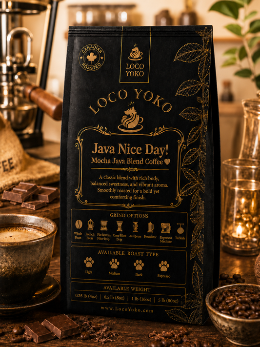 Java Nice Day! - Mocha Java Blend Coffee - LocoYoko Coffee