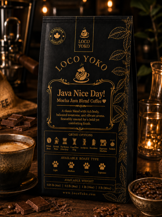 Java Nice Day! - Mocha Java Blend Coffee - LocoYoko Coffee