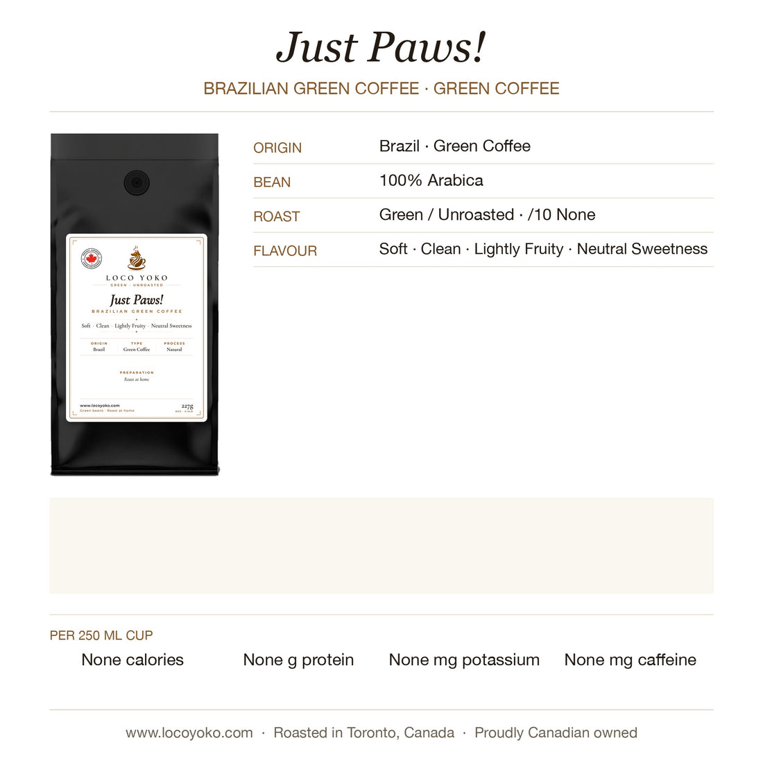 just-paws-brazilian-green-coffee-Green / Unroasted-profile