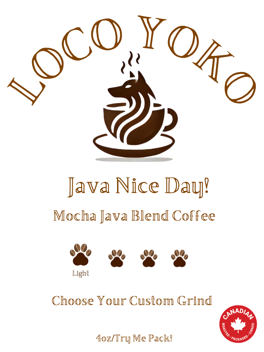 Java Nice Day! - Mocha Java Blend Coffee - 4oz/0.25lb – LocoYoko