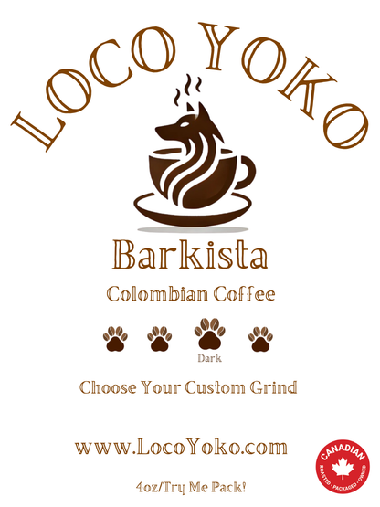 Barkista - Colombian Coffee - 4oz/0.25lb
