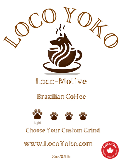 Loco-Motive - Brazilian Coffee - 8oz/0.5lb