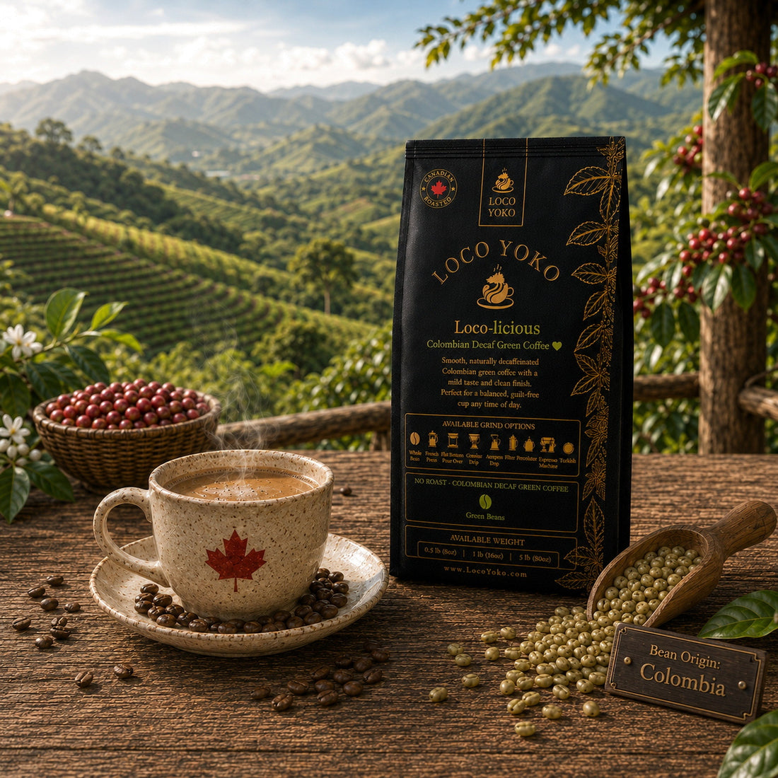 loco-licious-colombian-decaf-green-coffee-lifestyle