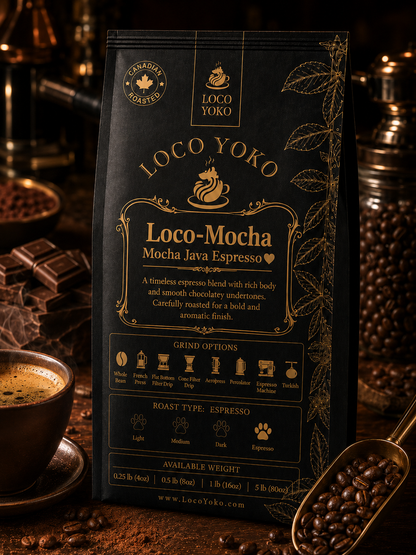 Loco-Mocha - Mocha Java Espresso - LocoYoko Coffee