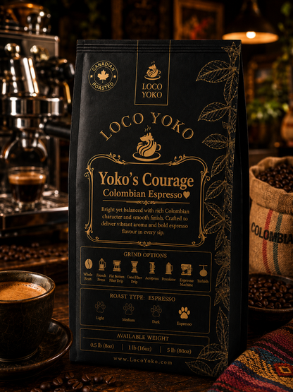 Yoko's Courage - Colombian Espresso - LocoYoko Coffee
