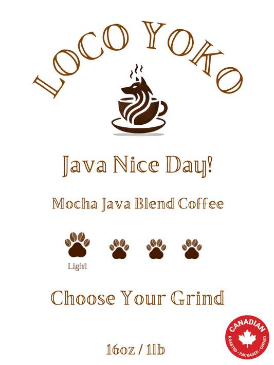 Java Nice Day! - Mocha Java Blend Coffee - 16oz/1lb