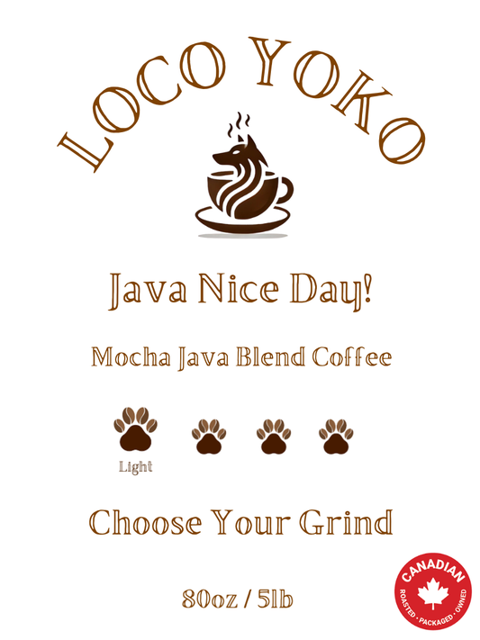Java Nice Day! - Mocha Java Blend Coffee - 80oz/5lb