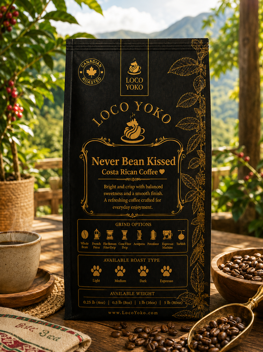 Never Bean Kissed - Costa Rican Coffee - LocoYoko Coffee