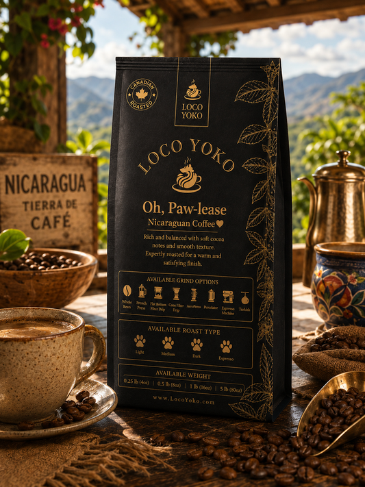 Oh, Paw-lease - Nicaraguan Coffee - LocoYoko Coffee