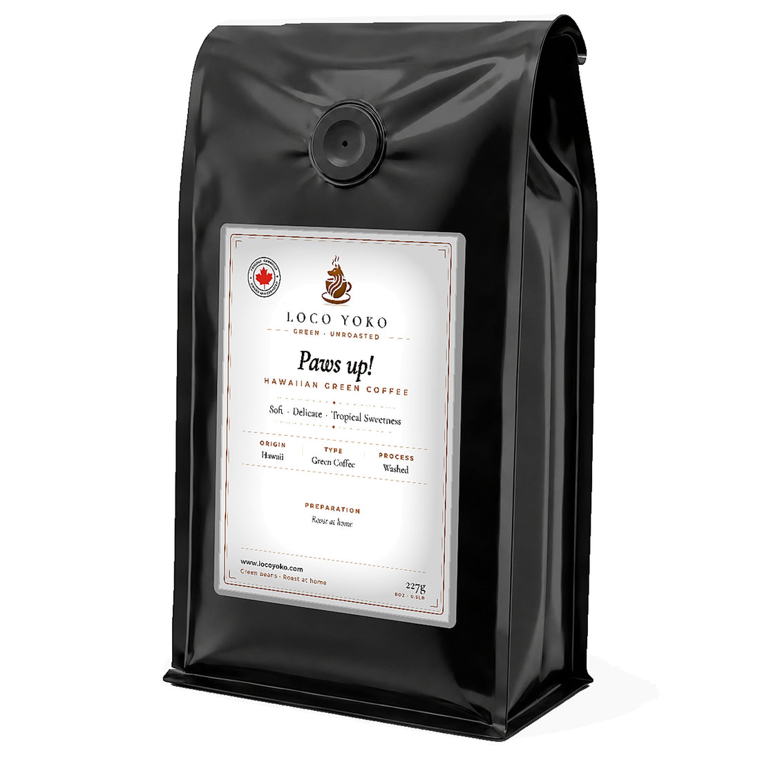 paws-up-hawaiian-green-coffee-angle