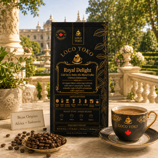 Royal Delight - Cafe De La Reine Mix Blend Coffee (African/Indonesian)