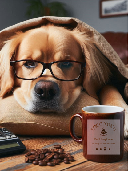 Ruff Day Cure - Café décaféiné biologique du Pérou - 16 oz/1 lb