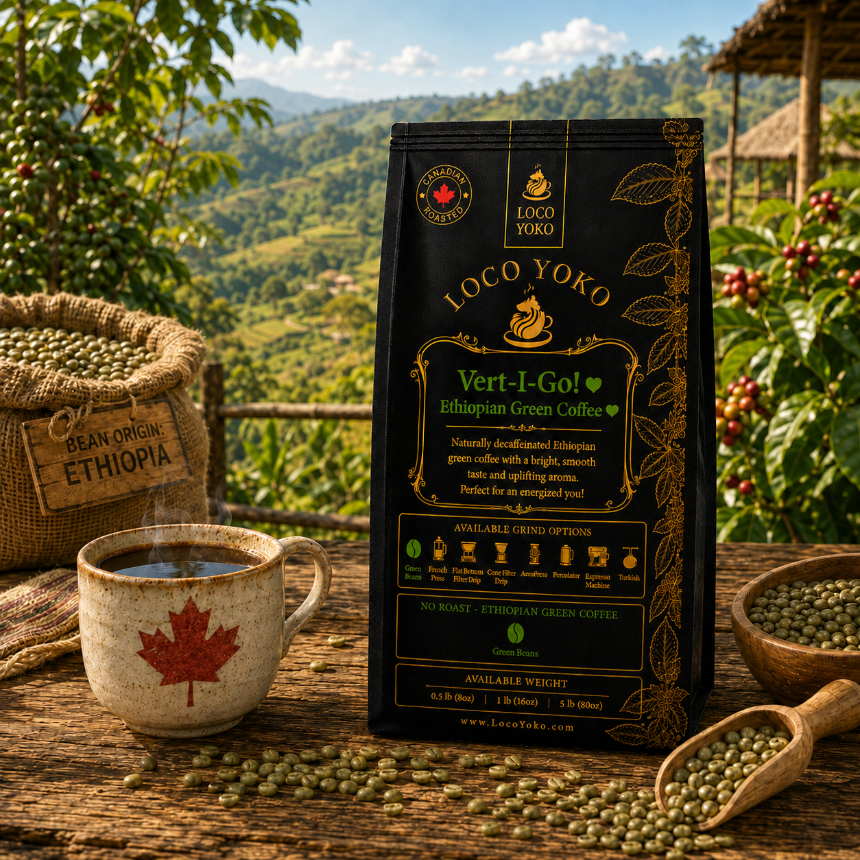 Vert-I-Go! - Ethiopian Green Coffee