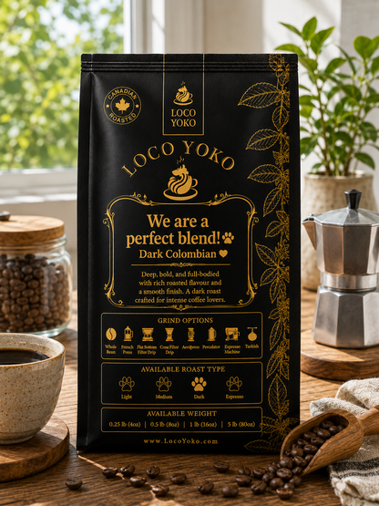 We are a perfect blend! - Dark Colombian - LocoYoko Coffee