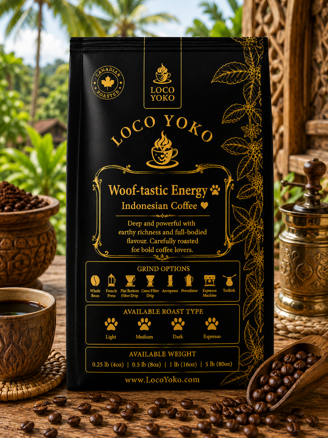 Woof-tastic Energy - Indonesian Coffee - LocoYoko Cffee