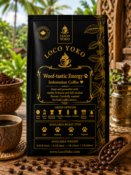 Woof-tastic Energy - Indonesian Coffee - LocoYoko Cffee