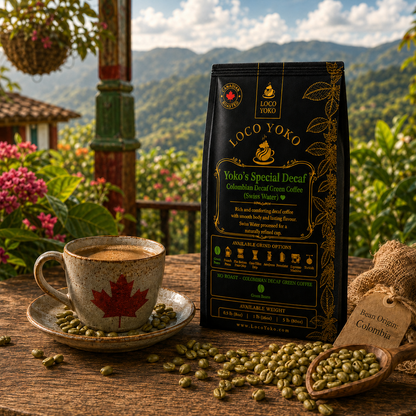 Yoko's Special Decaf - Colombian Decaf Green Coffee (Swiss Water)