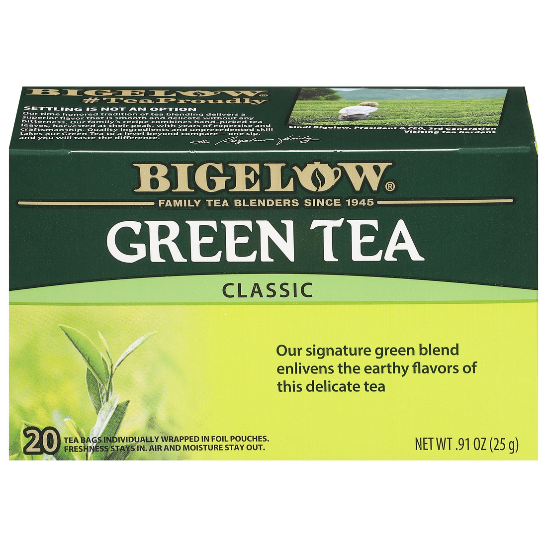 Bigelow Classic Green Tea box